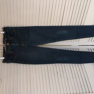 American Eagle Dark Blue Stretch Jeggings 8 Long
